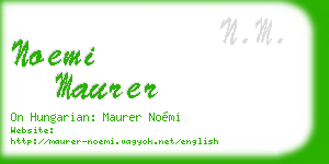 noemi maurer business card
